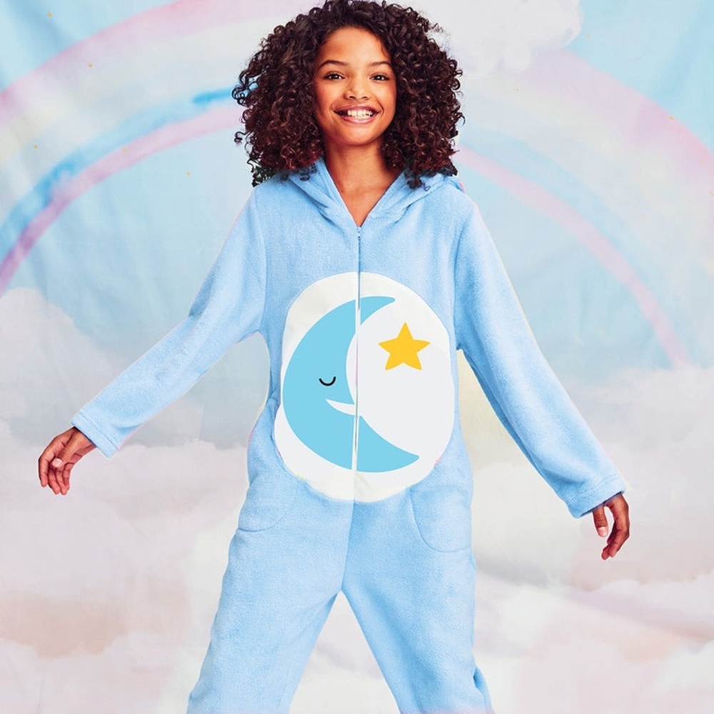 Kids Carebear Sleepy Bear Plush Onesie Costume
